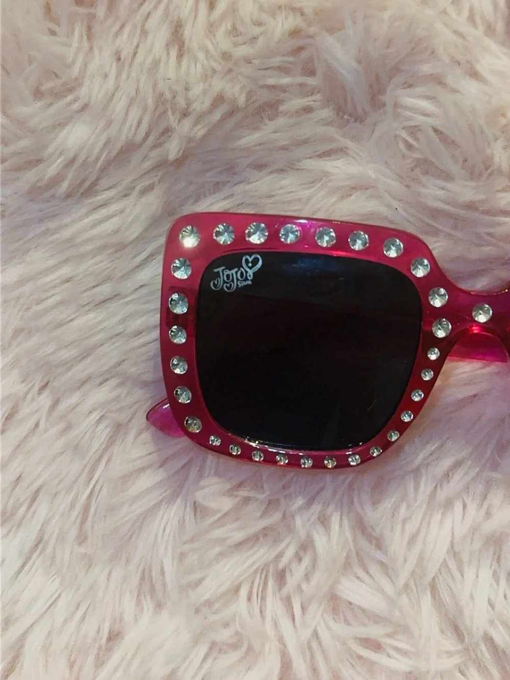 Girls Pink Jojo Siwa Rhinestone Sunglasses